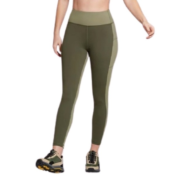 Bass Outdoor Women's Catamount Leggings pants Green Size M - Picture 1 of 16